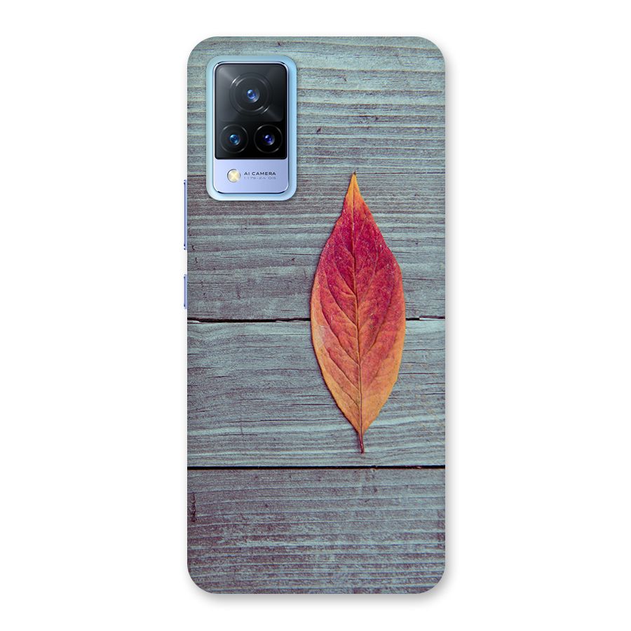 Classic Wood Leaf Back Case for Vivo V21 5G