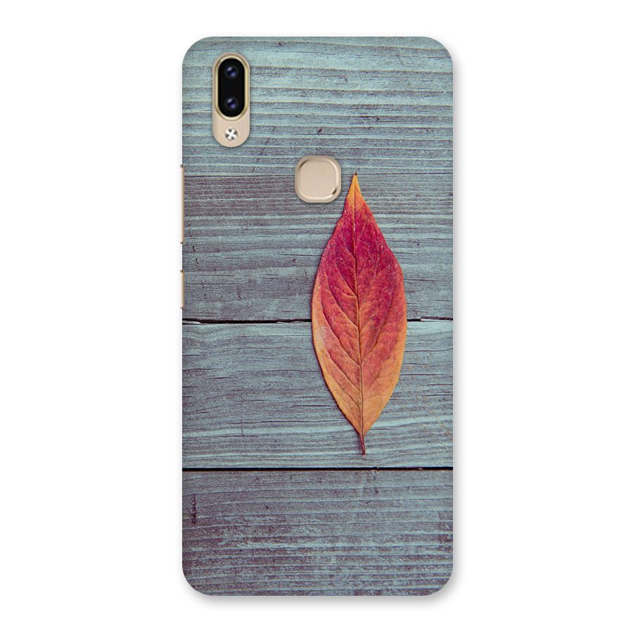 Classic Wood Leaf Back Case for Vivo V9 Youth