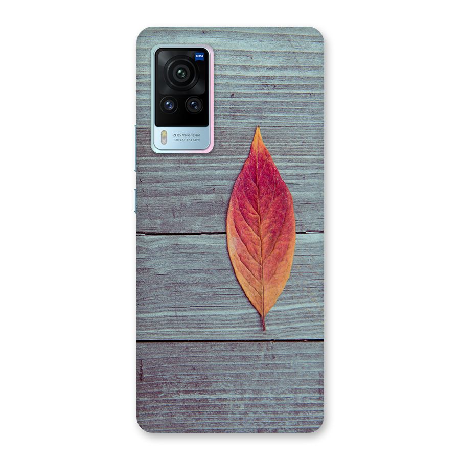 Classic Wood Leaf Back Case for Vivo X60 Pro