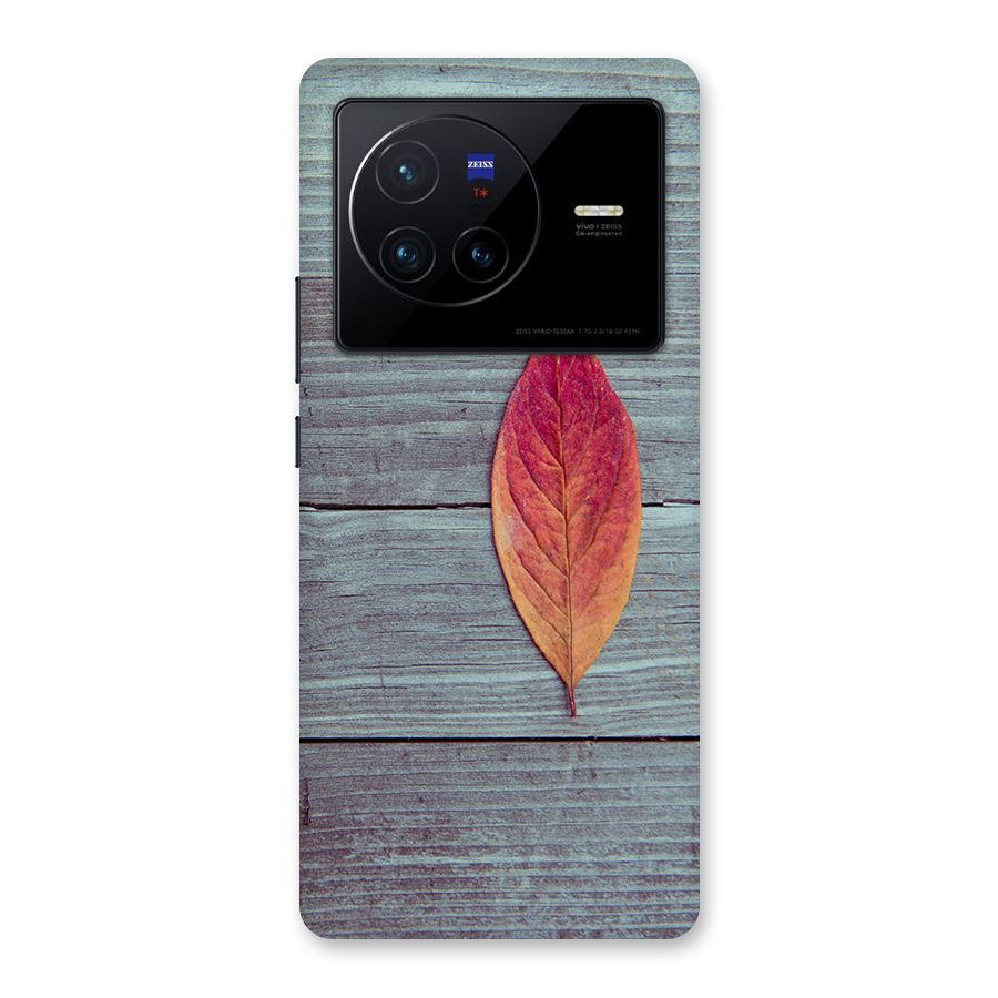 Classic Wood Leaf Back Case for Vivo X80