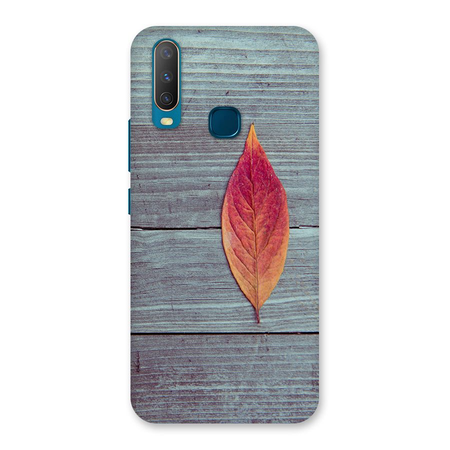 Classic Wood Leaf Back Case for Vivo Y17