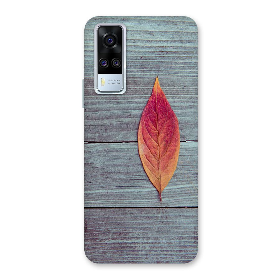 Classic Wood Leaf Back Case for Vivo Y31