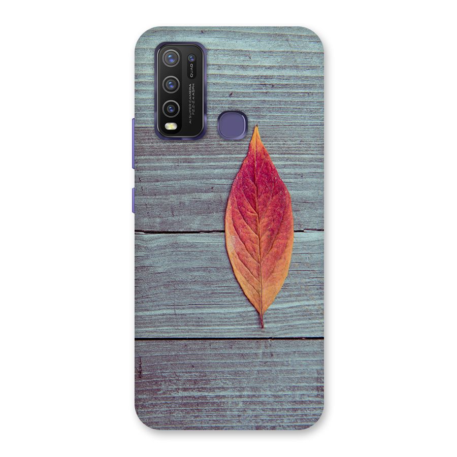 Classic Wood Leaf Back Case for Vivo Y50