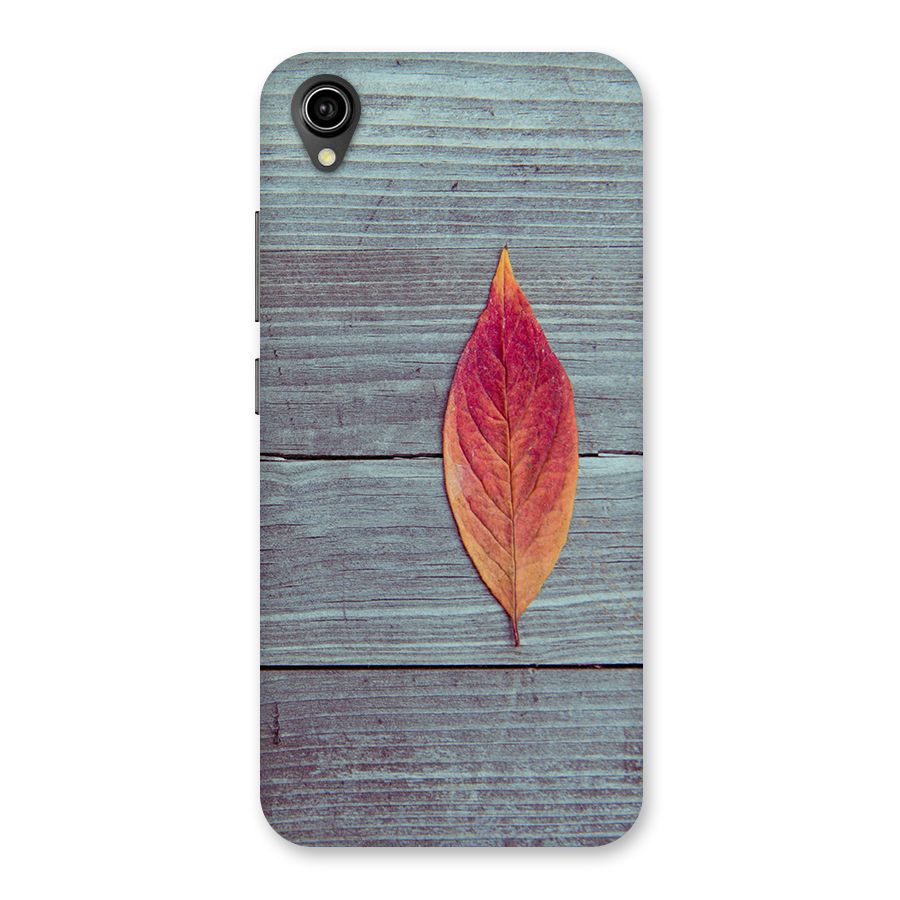 Classic Wood Leaf Back Case for Vivo Y90