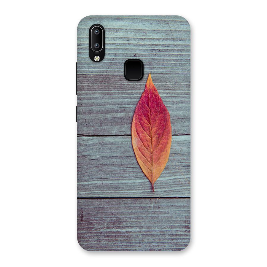Classic Wood Leaf Back Case for Vivo Y93