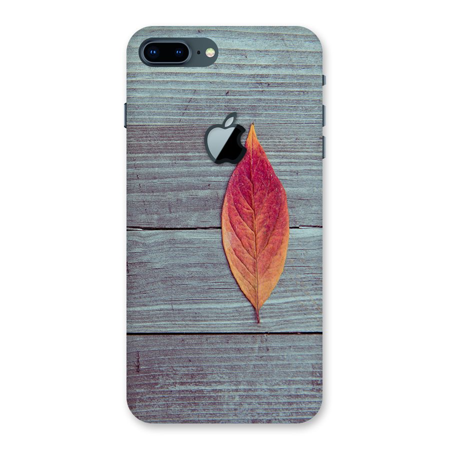 Classic Wood Leaf Back Case for iPhone 7 Plus Apple Cut