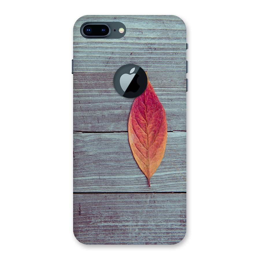 Classic Wood Leaf Back Case for iPhone 7 Plus Logo Cut