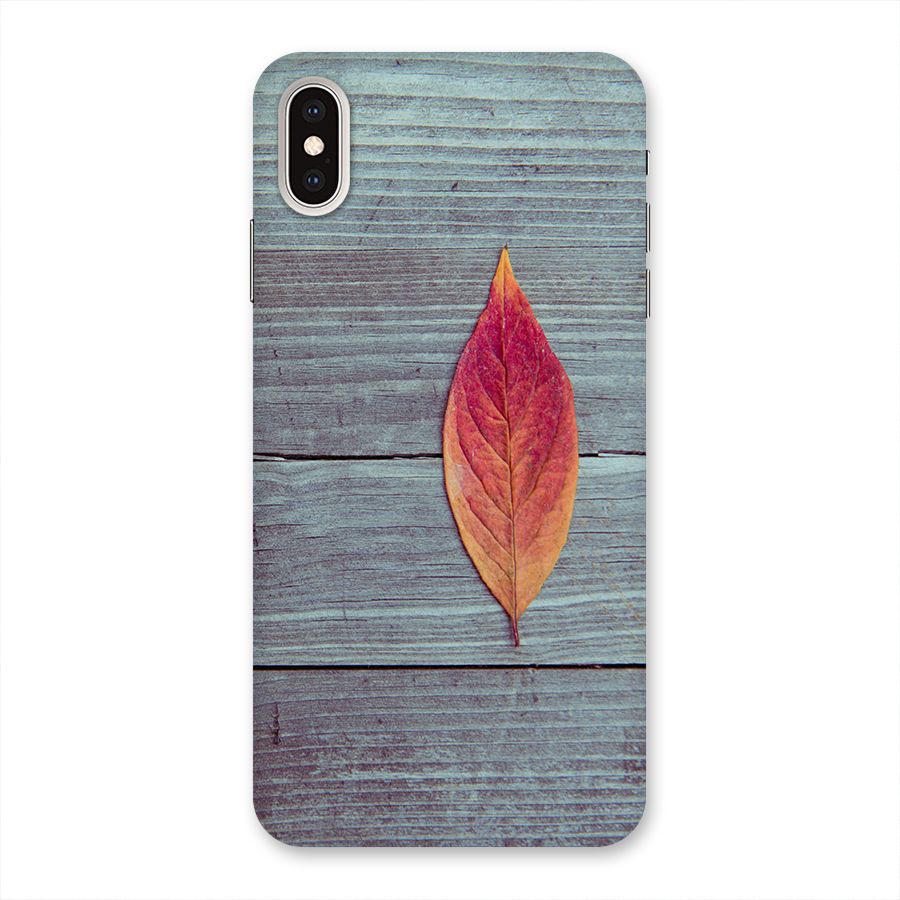 Classic Wood Leaf Back Case for iPhone XS Max