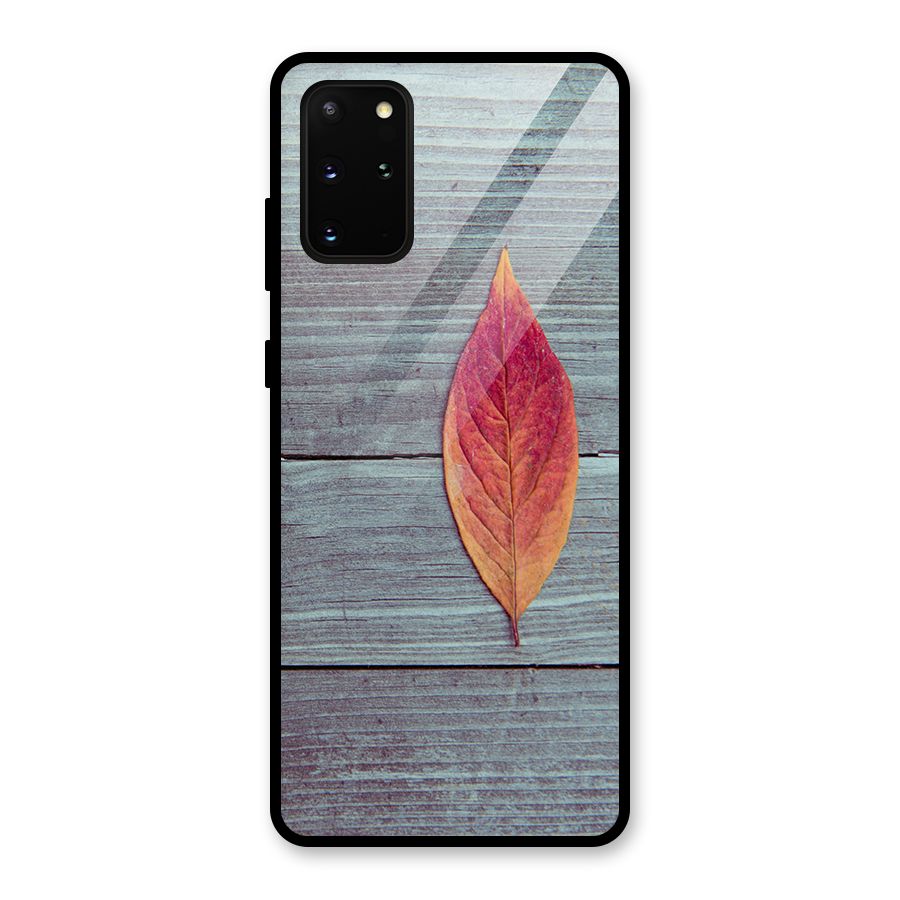 Classic Wood Leaf Glass Back Case for Galaxy S20 Plus