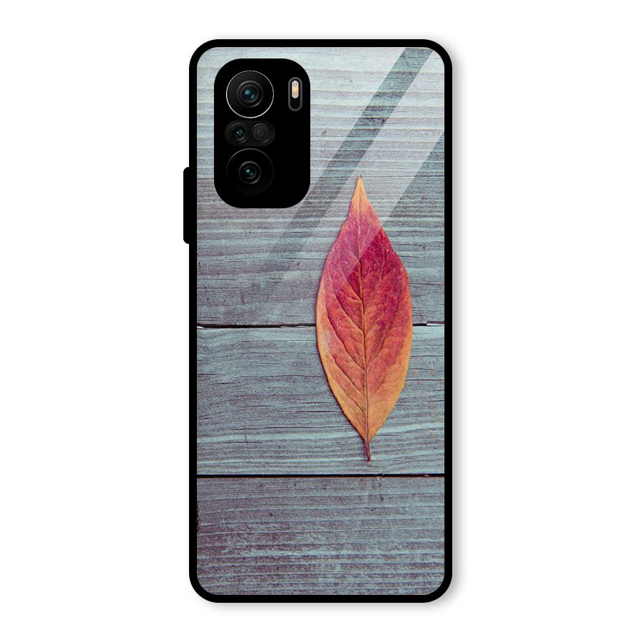 Classic Wood Leaf Glass Back Case for Mi 11X Pro