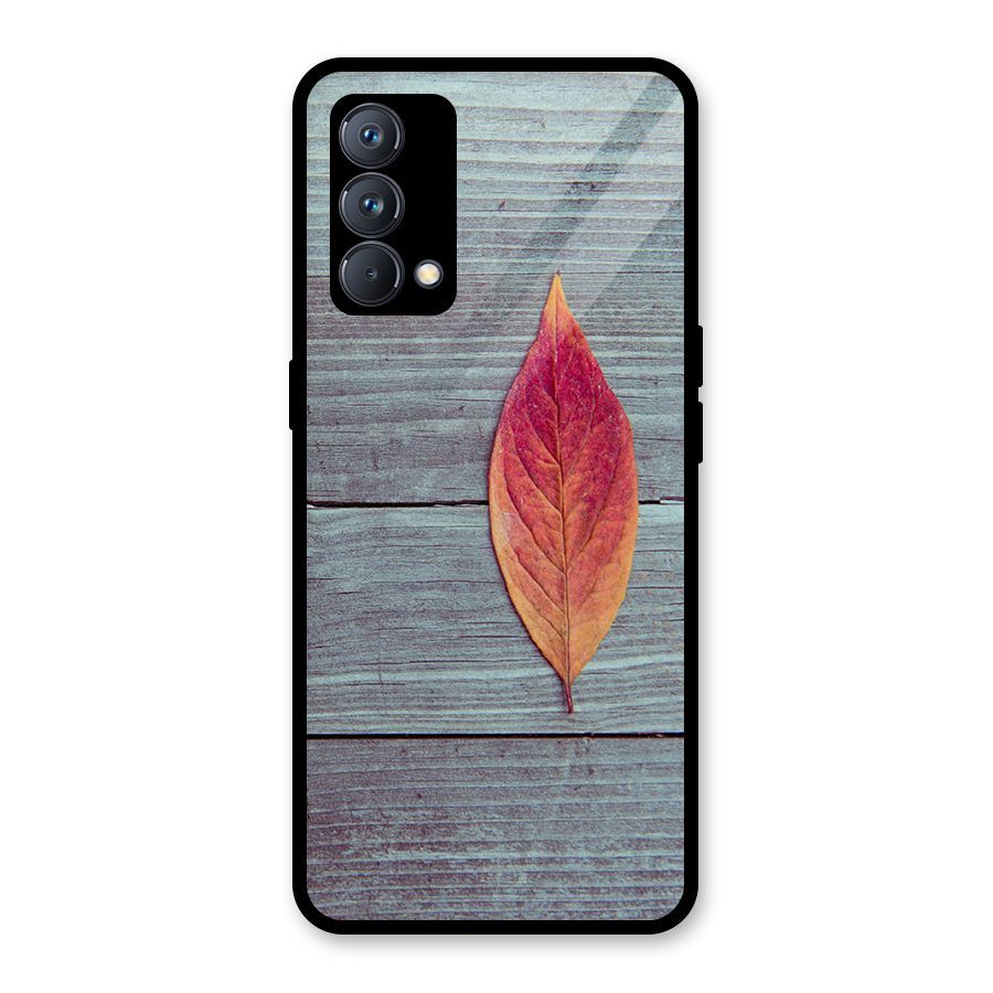 Classic Wood Leaf Glass Back Case for Realme GT Master Edition