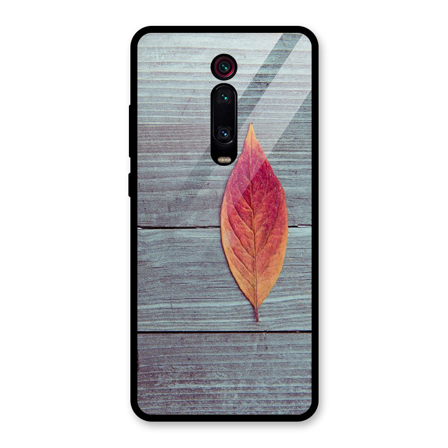 Classic Wood Leaf Glass Back Case for Redmi K20 Pro