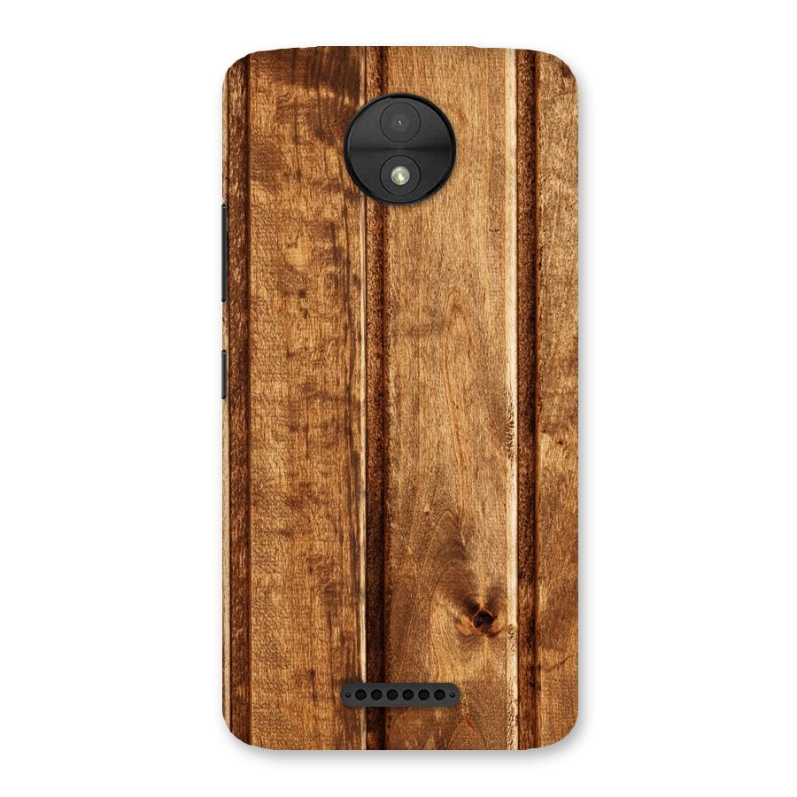 Classic Wood Print Back Case for Moto C