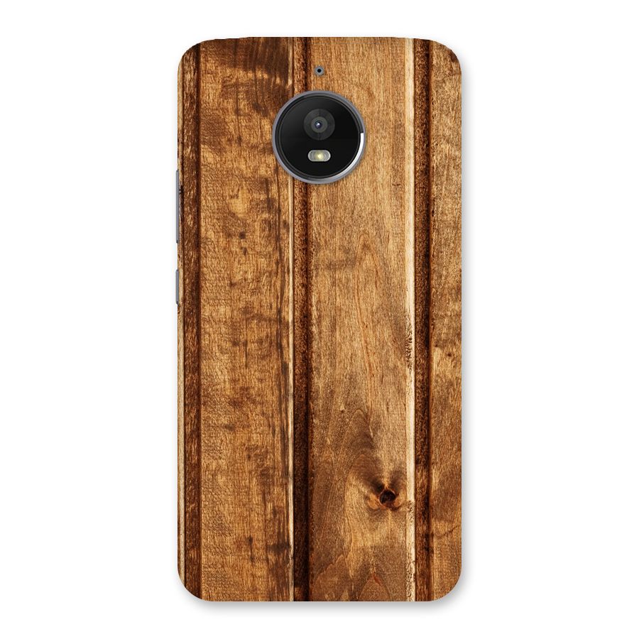 Classic Wood Print Back Case for Moto E4 Plus