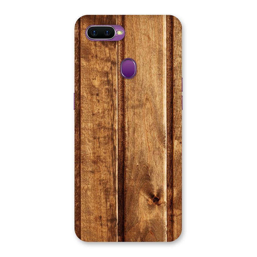Classic Wood Print Back Case for Oppo F9