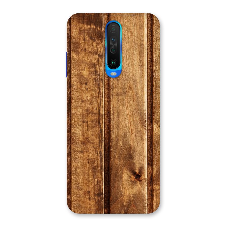 Classic Wood Print Back Case for Poco X2