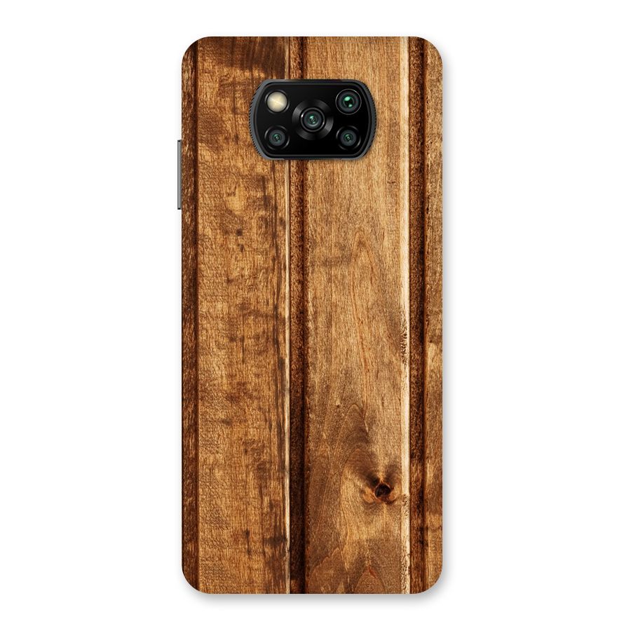 Classic Wood Print Back Case for Poco X3