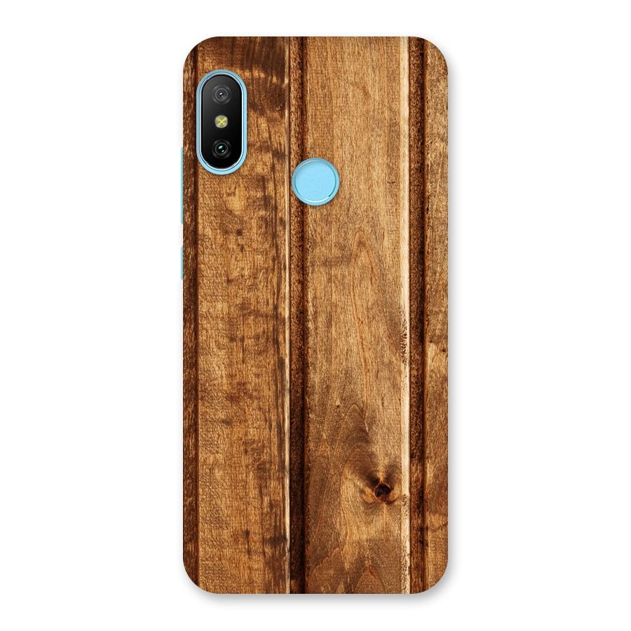 Classic Wood Print Back Case for Redmi 6 Pro