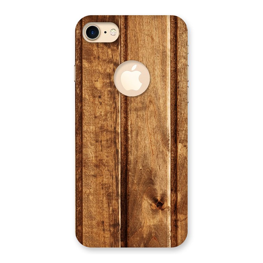 Classic Wood Print Back Case for iPhone 7 Logo Cut