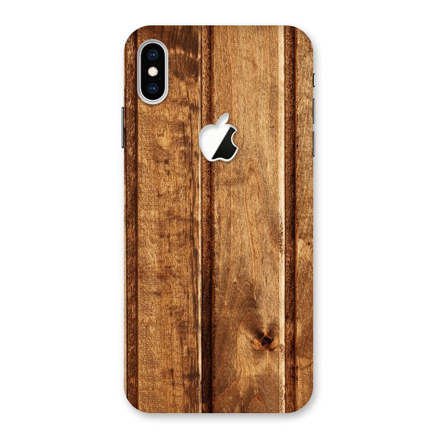 Classic Wood Print Back Case for iPhone XS Max Apple Cut