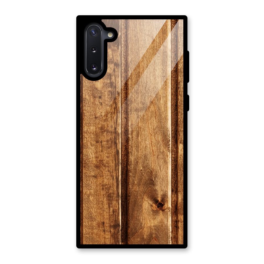 Classic Wood Print Glass Back Case for Galaxy Note 10