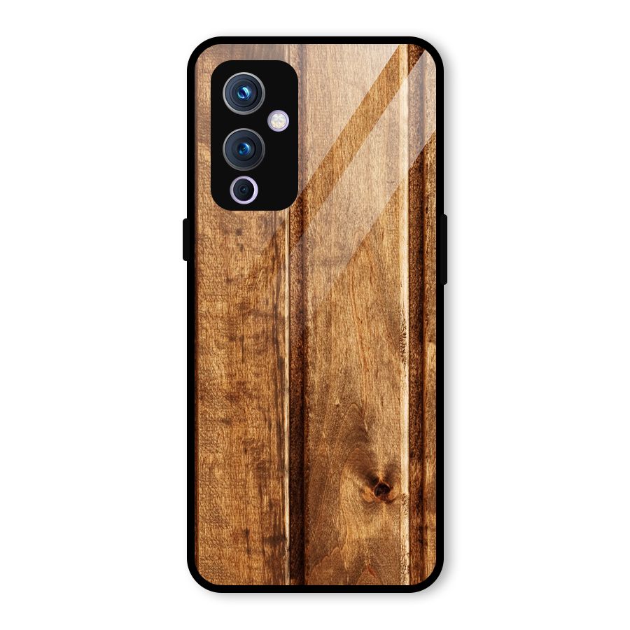 Classic Wood Print Glass Back Case for OnePlus 9