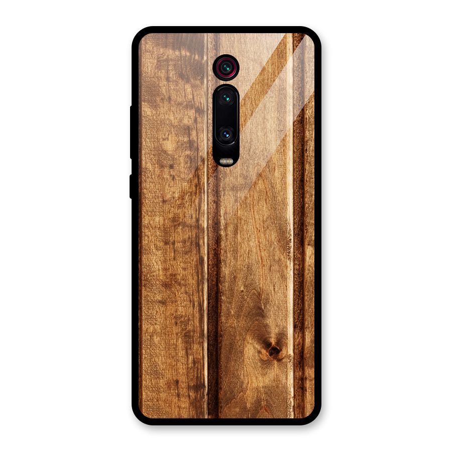 Classic Wood Print Glass Back Case for Redmi K20 Pro