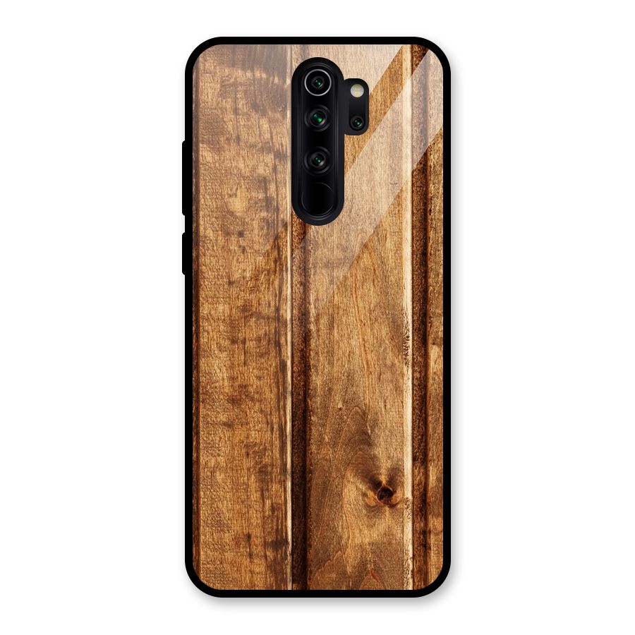 Classic Wood Print Glass Back Case for Redmi Note 8 Pro