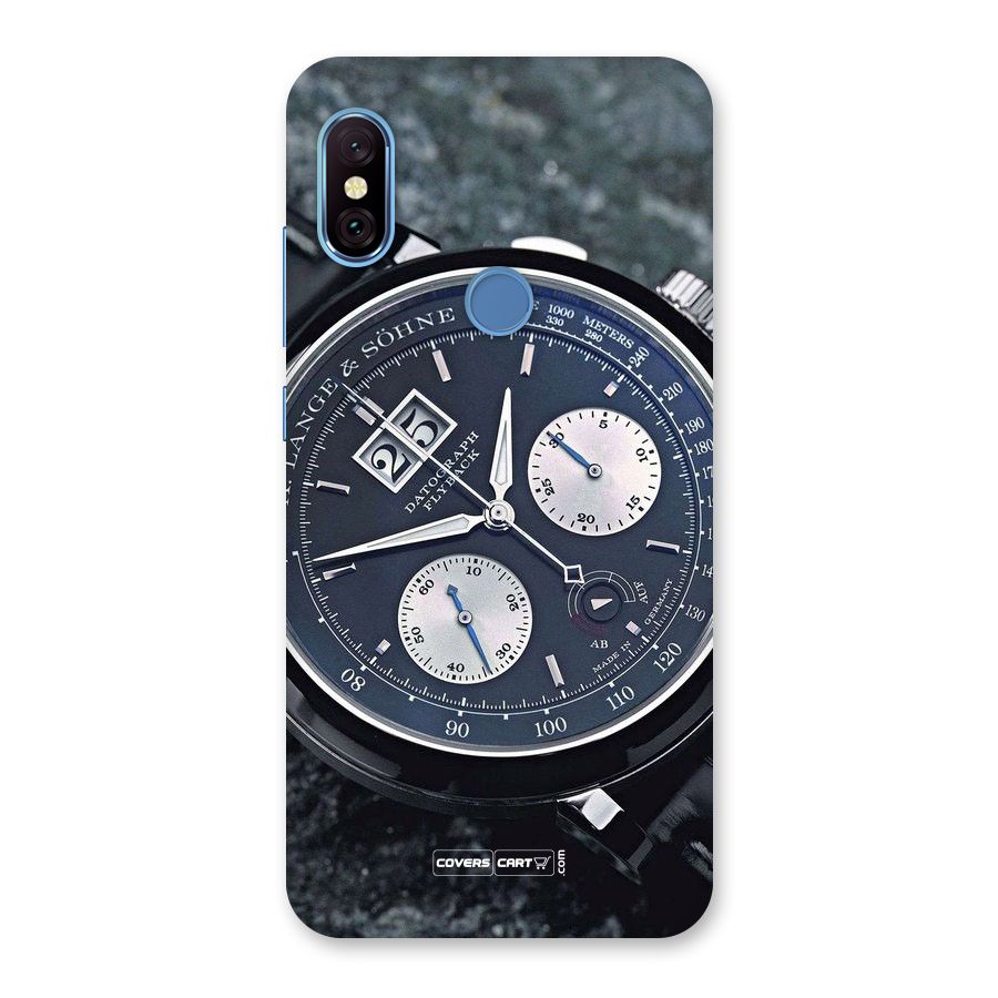 Classic Wrist Watch Back Case for Redmi Note 6 Pro