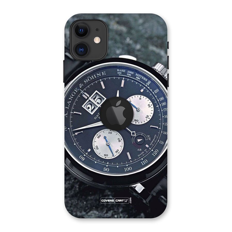 Classic Wrist Watch Back Case for iPhone 11 Logo Cut