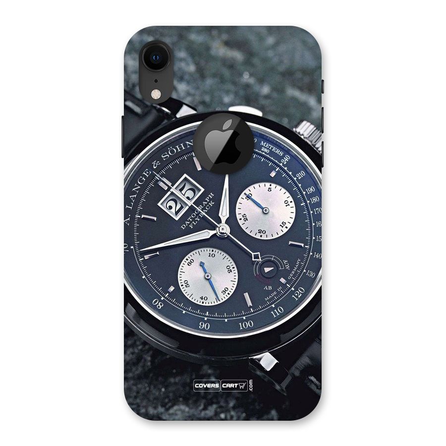 Classic Wrist Watch Back Case for iPhone XR Logo Cut
