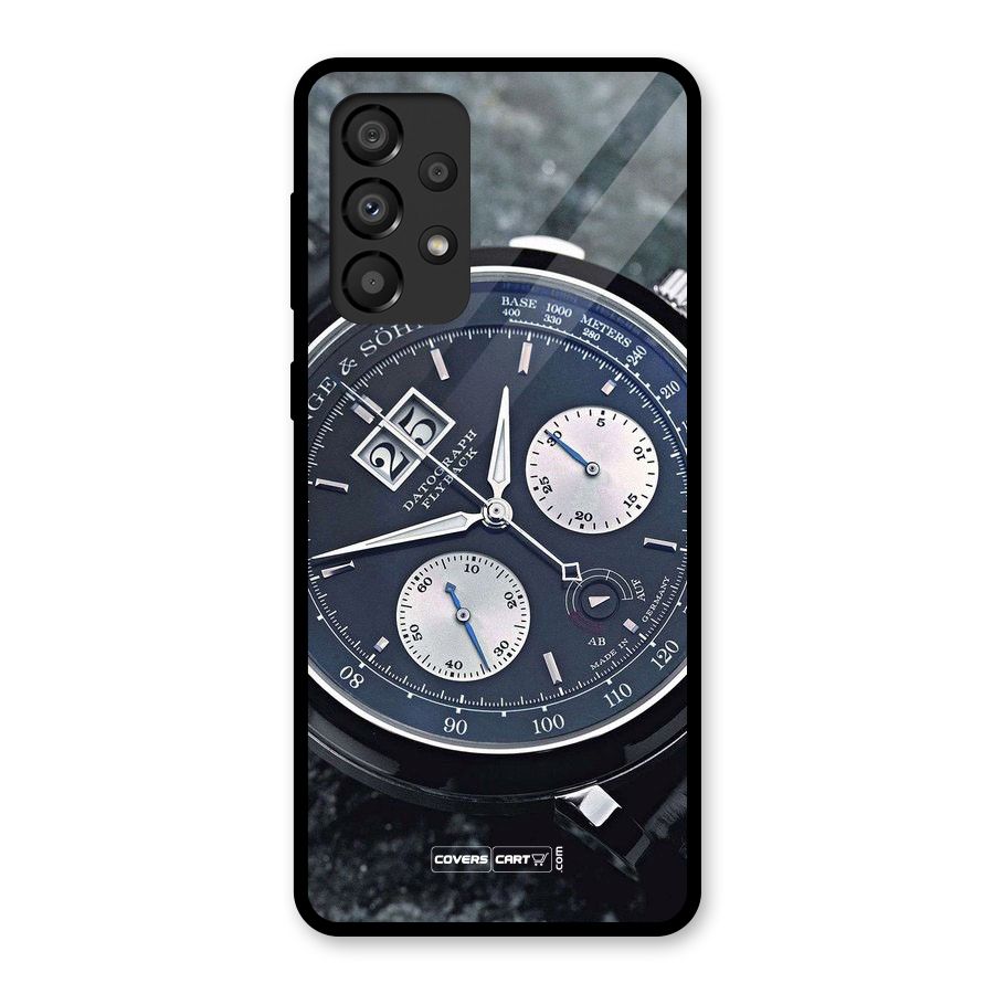 Classic Wrist Watch Glass Back Case for Galaxy A33 5G