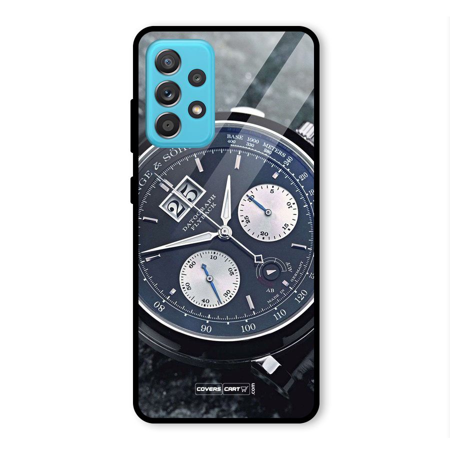 Classic Wrist Watch Glass Back Case for Galaxy A52s 5G