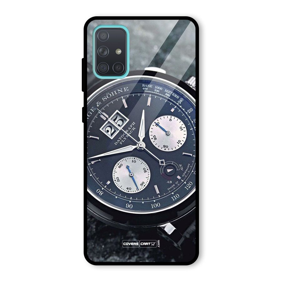 Classic Wrist Watch Glass Back Case for Galaxy A71