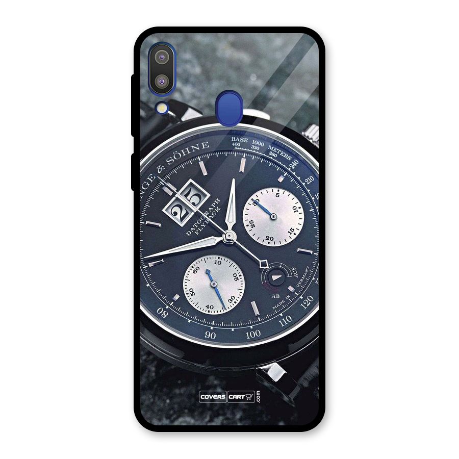 Classic Wrist Watch Glass Back Case for Galaxy M20