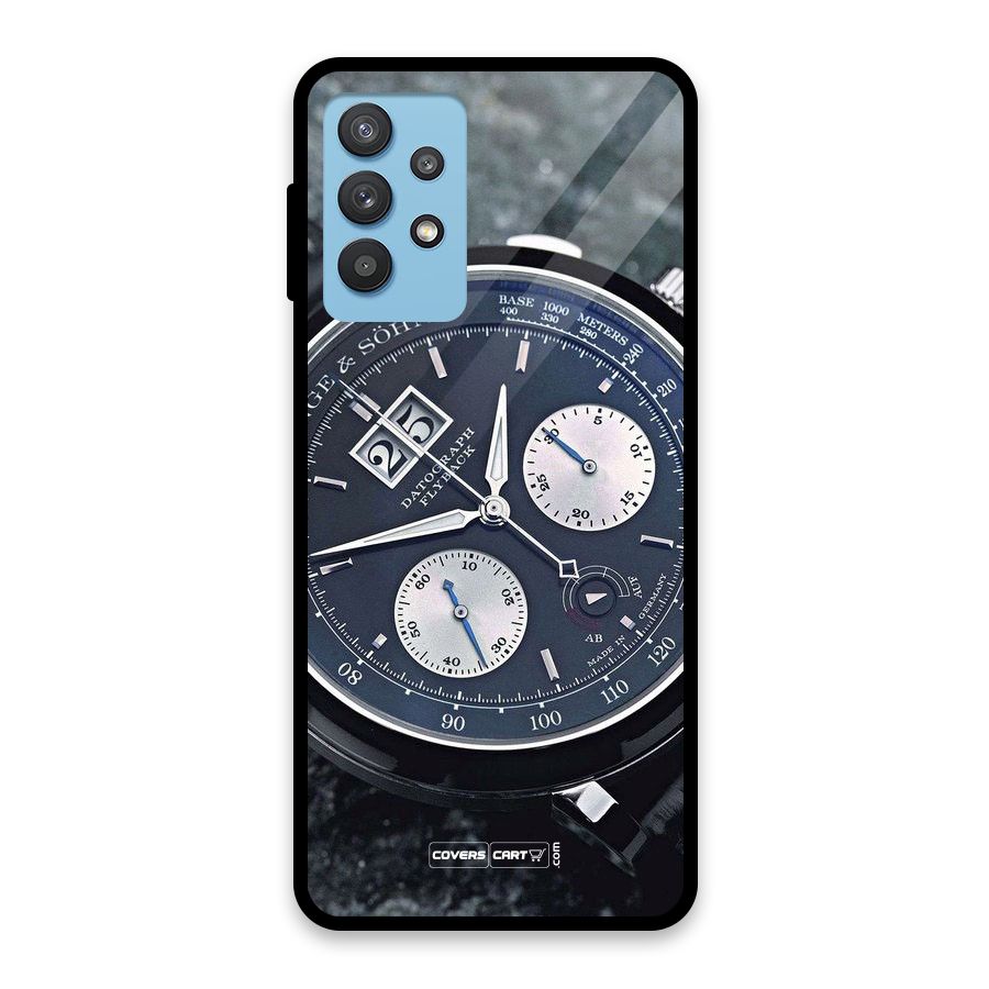 Classic Wrist Watch Glass Back Case for Galaxy M32 5G