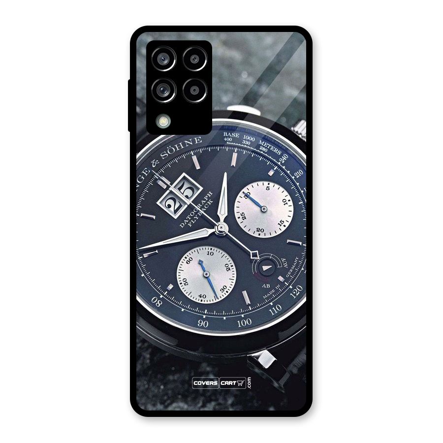 Classic Wrist Watch Glass Back Case for Galaxy M53 5G