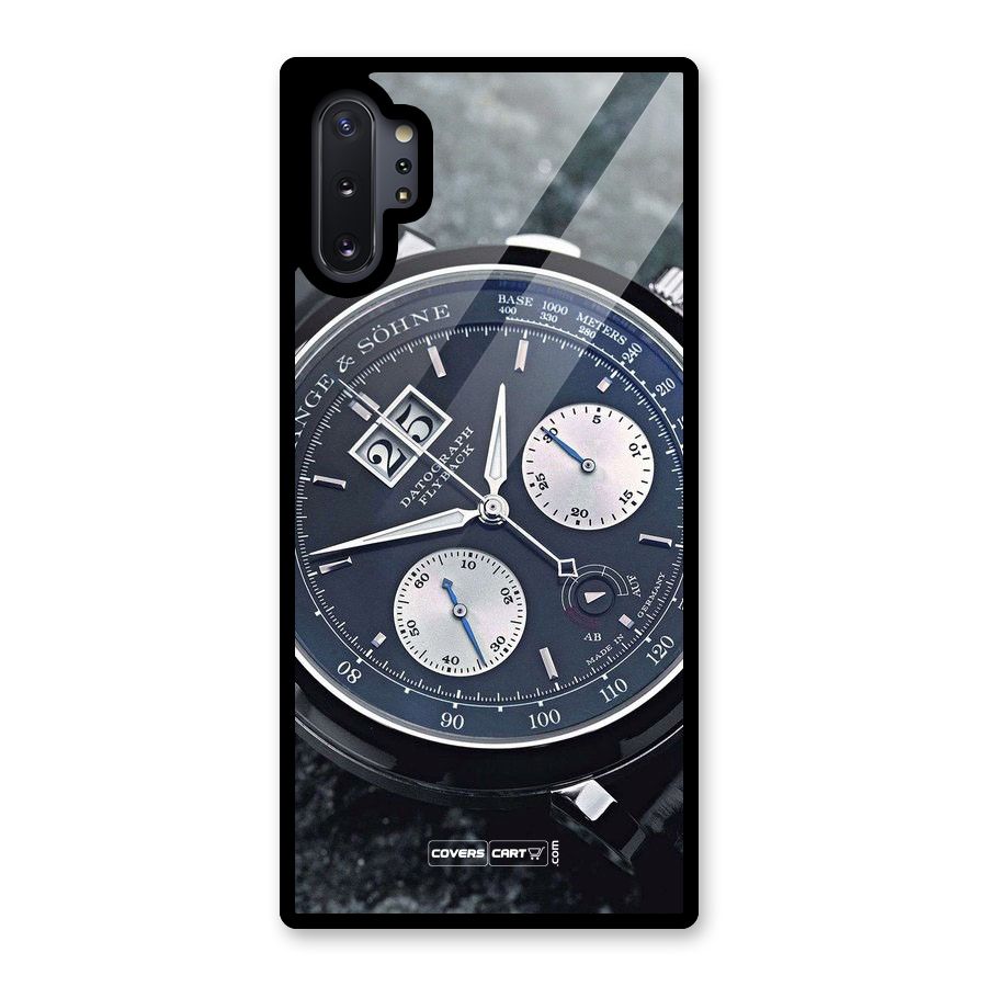 Classic Wrist Watch Glass Back Case for Galaxy Note 10 Plus