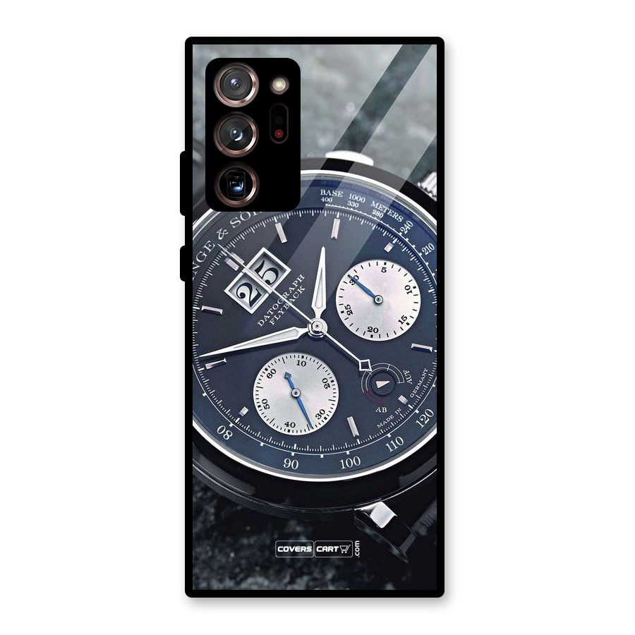 Classic Wrist Watch Glass Back Case for Galaxy Note 20 Ultra