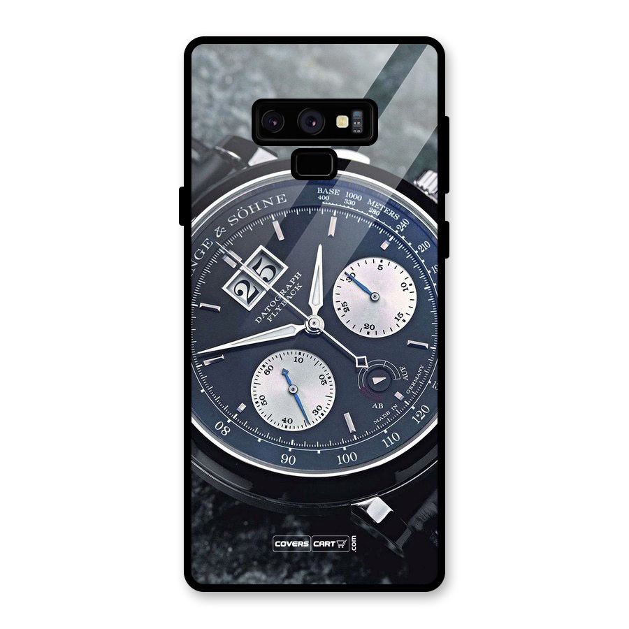 Classic Wrist Watch Glass Back Case for Galaxy Note 9