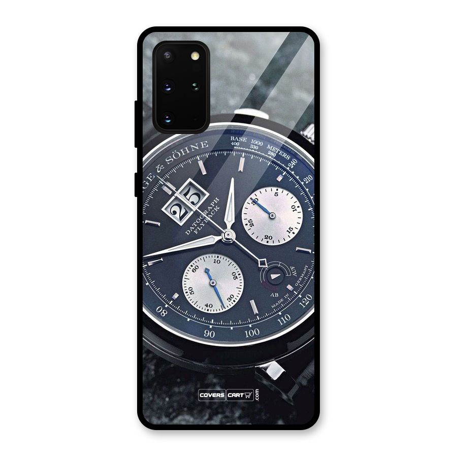 Classic Wrist Watch Glass Back Case for Galaxy S20 Plus
