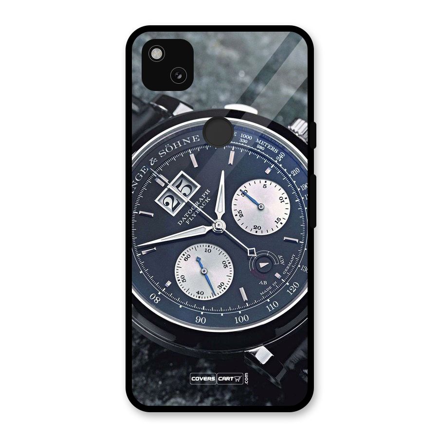 Classic Wrist Watch Glass Back Case for Google Pixel 4a