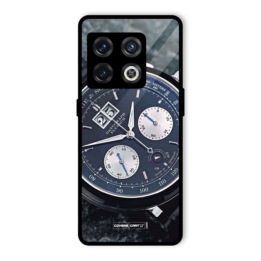 Classic Wrist Watch Glass Back Case for OnePlus 10 Pro 5G