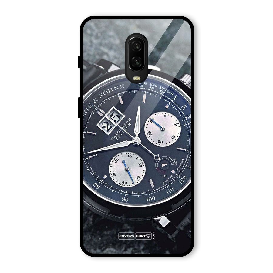 Classic Wrist Watch Glass Back Case for OnePlus 6T