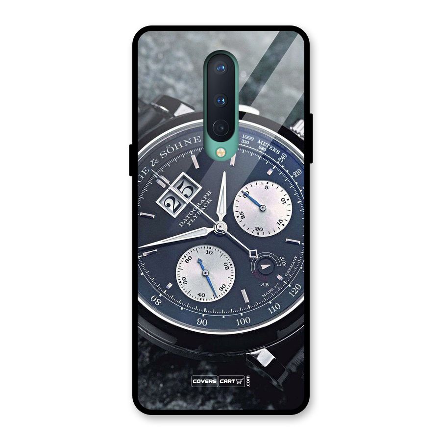 Classic Wrist Watch Glass Back Case for OnePlus 8