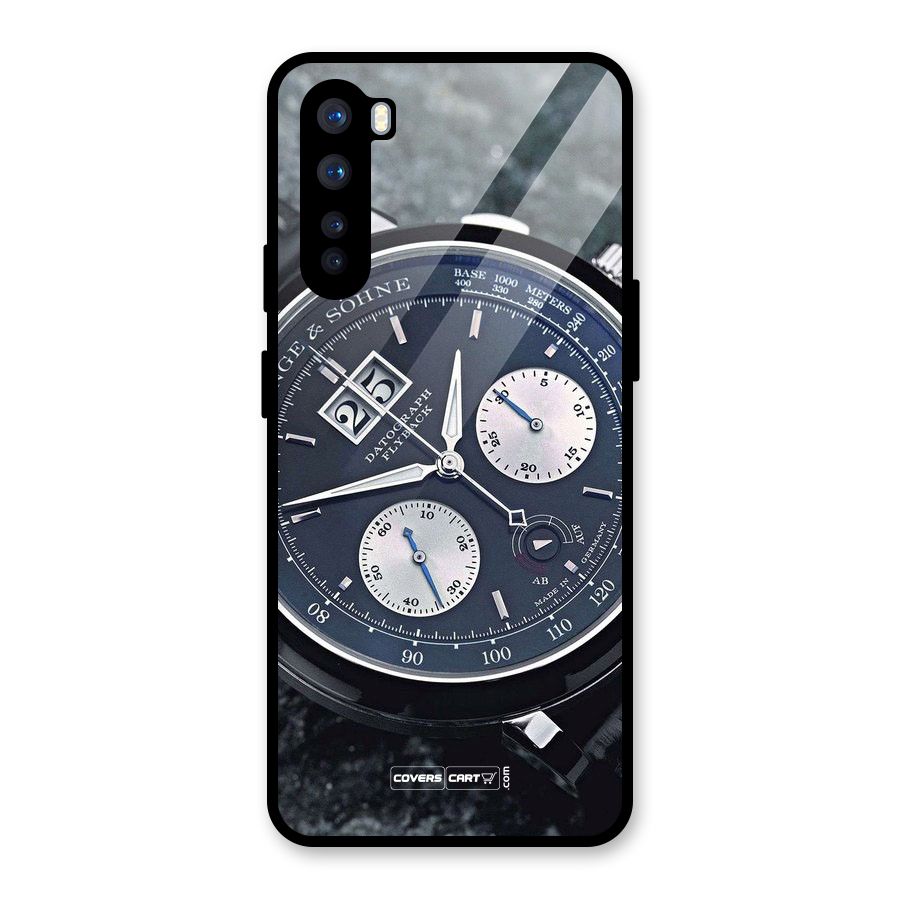 Classic Wrist Watch Glass Back Case for OnePlus Nord