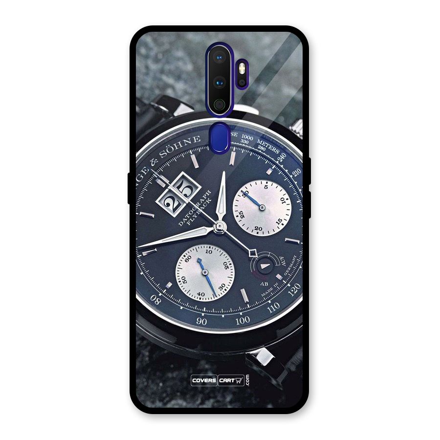 Classic Wrist Watch Glass Back Case for Oppo A9 (2020)