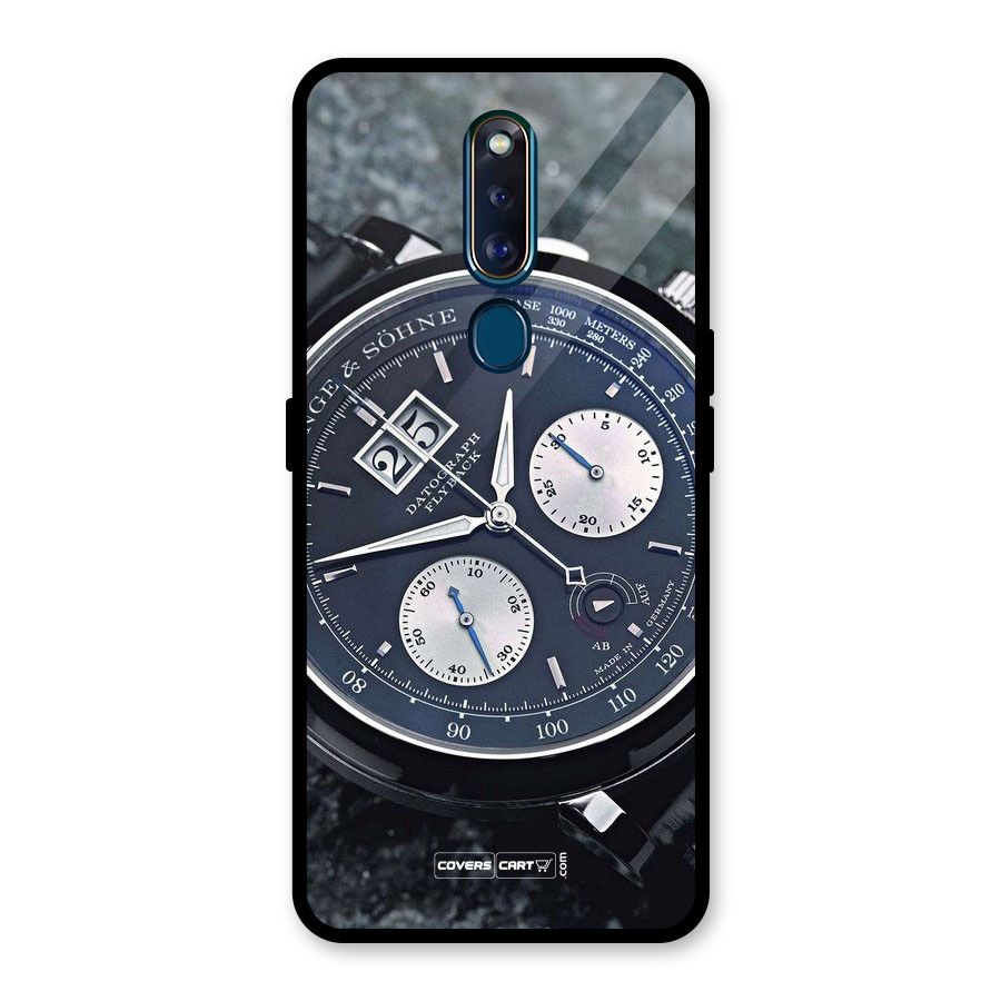 Classic Wrist Watch Glass Back Case for Oppo F11 Pro