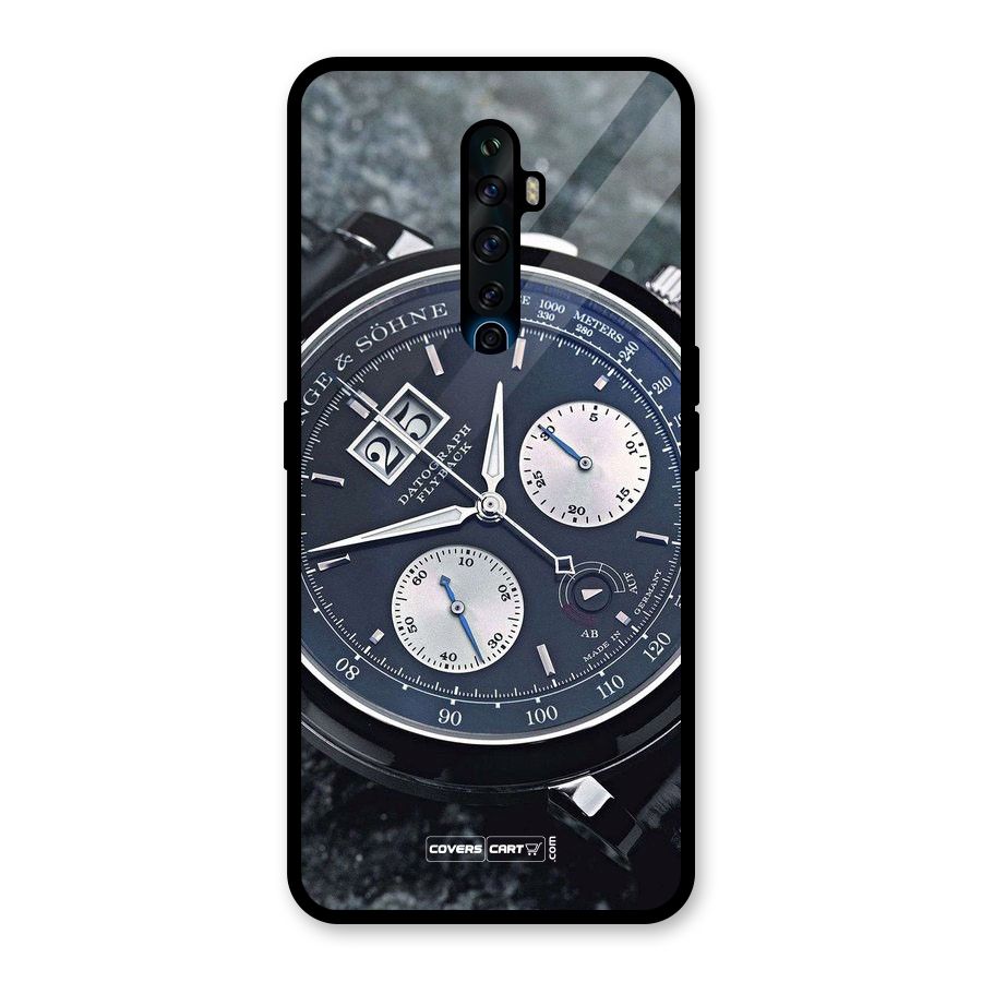Classic Wrist Watch Glass Back Case for Oppo Reno2 F