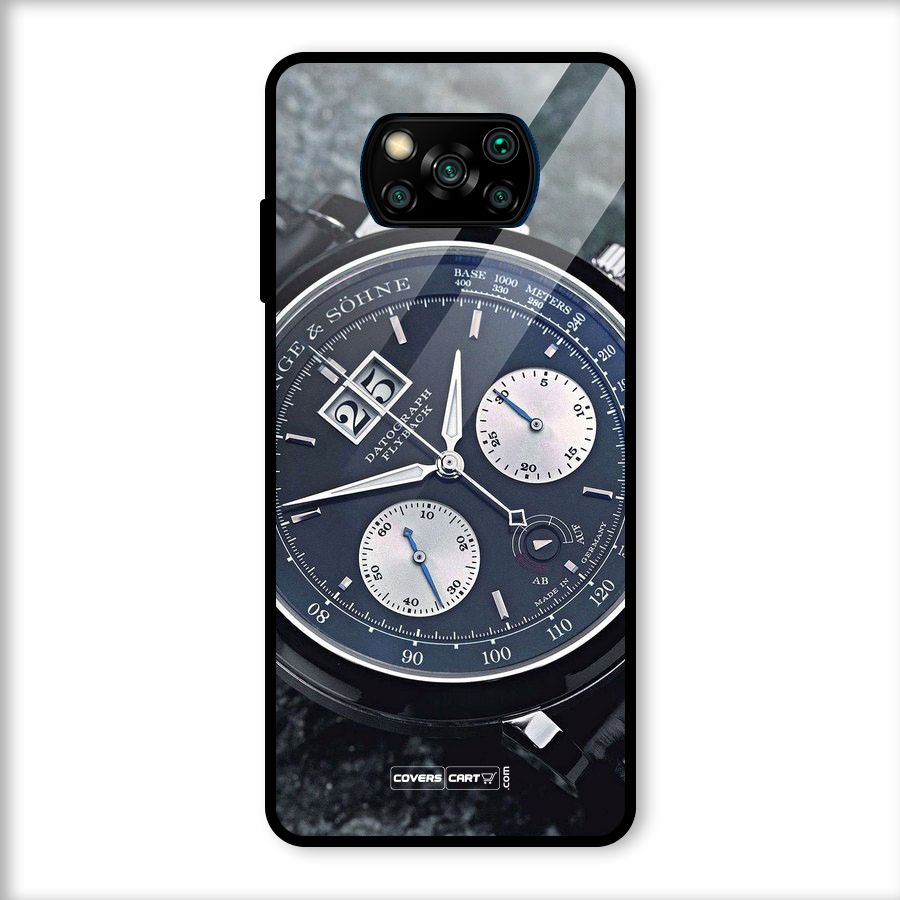 Classic Wrist Watch Glass Back Case for Poco X3